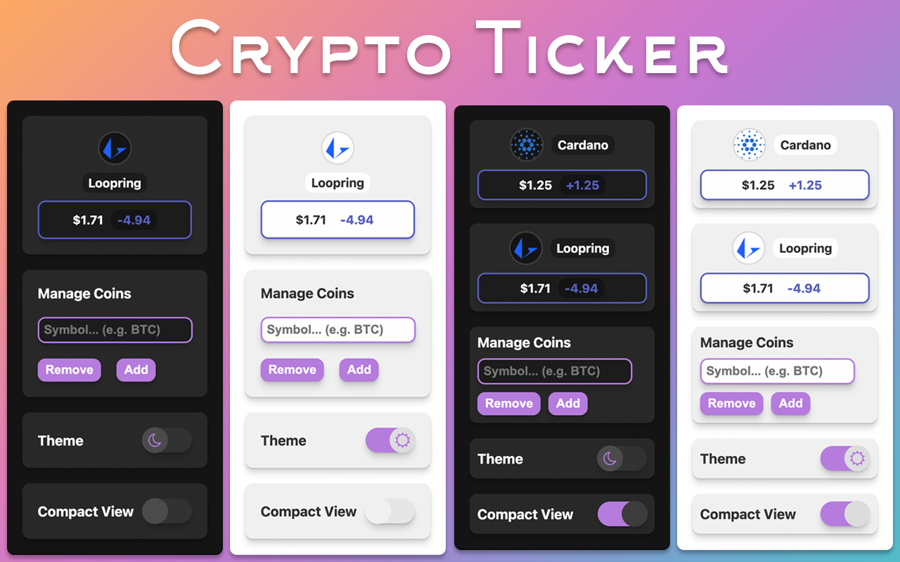 Crypto Ticker截图1