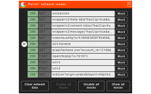 Parrot API mocking截图4