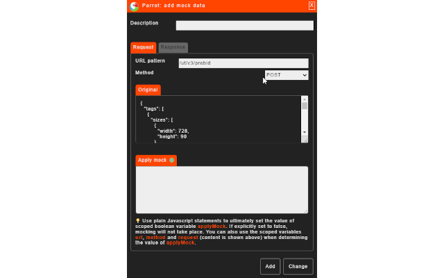 Parrot API mocking截图5