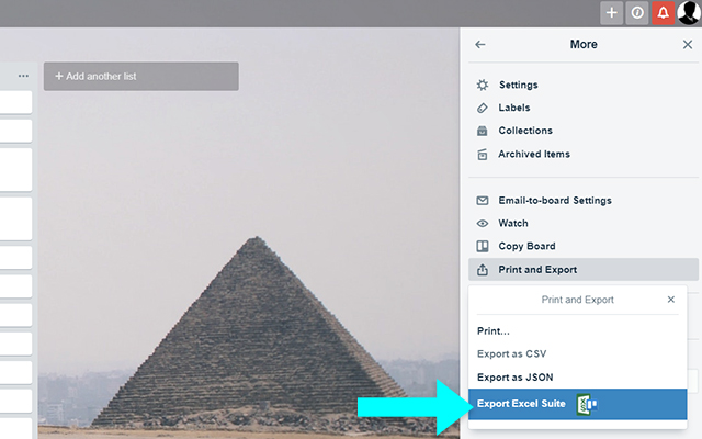 Trello Export Excel Suite截图2