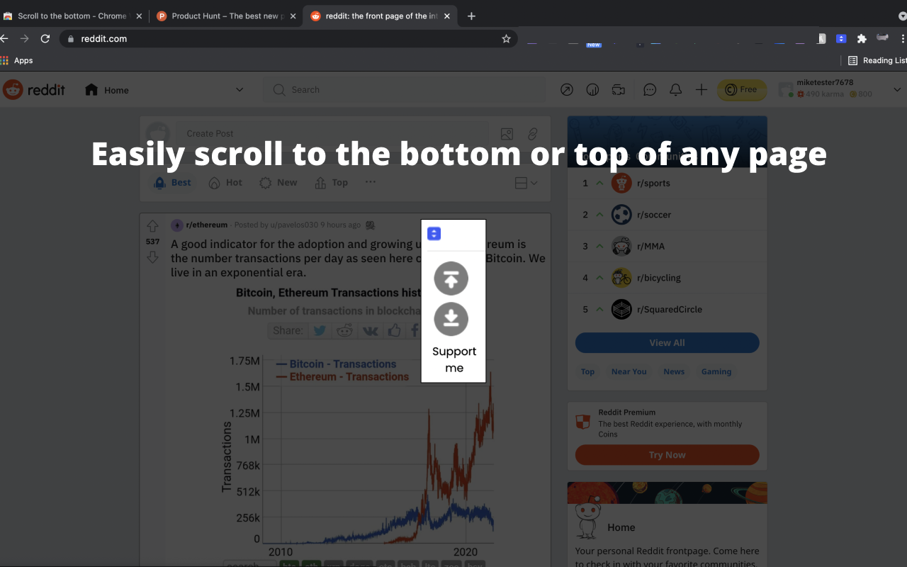 Scroll to the bottom截图1