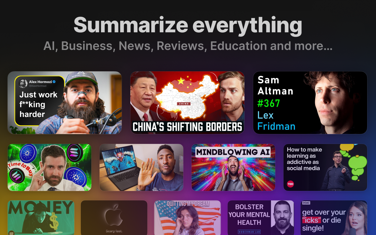 Eightify:AI YouTube 视频摘要工具截图4