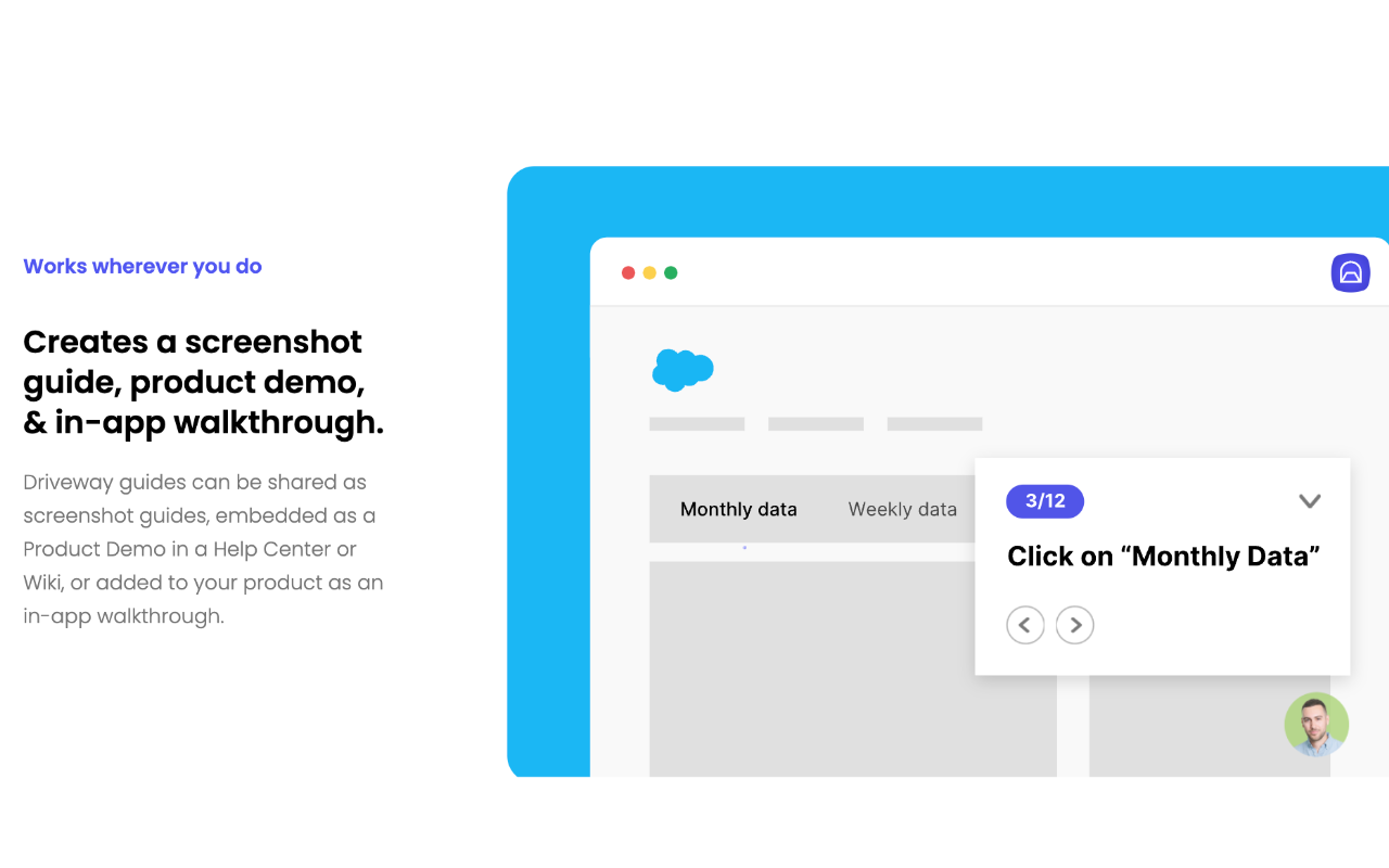 Driveway: AI Screenshot Guides, SOPs, & Demos截图1
