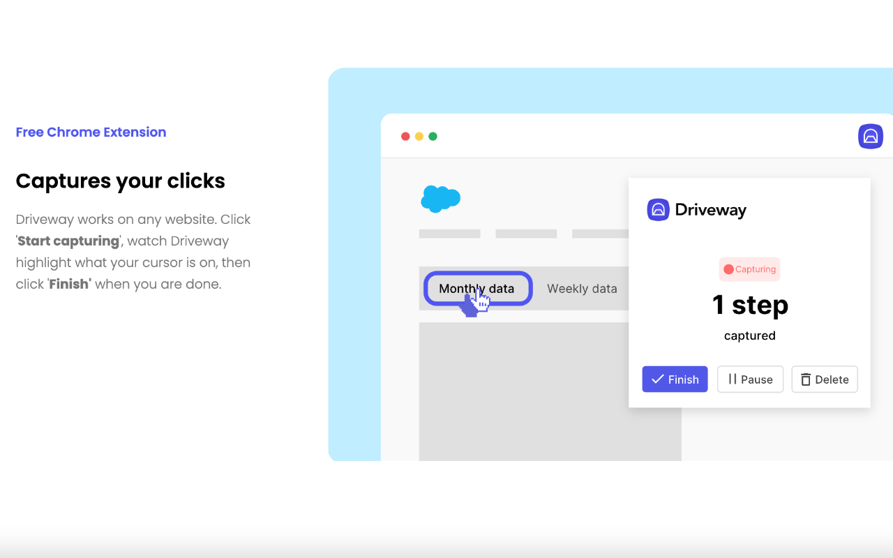Driveway: AI Screenshot Guides, SOPs, & Demos截图2