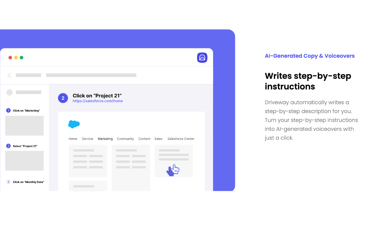 Driveway: AI Screenshot Guides, SOPs, & Demos截图3