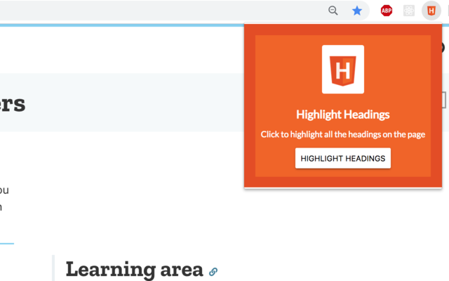 HTML Heading Highlighter截图1