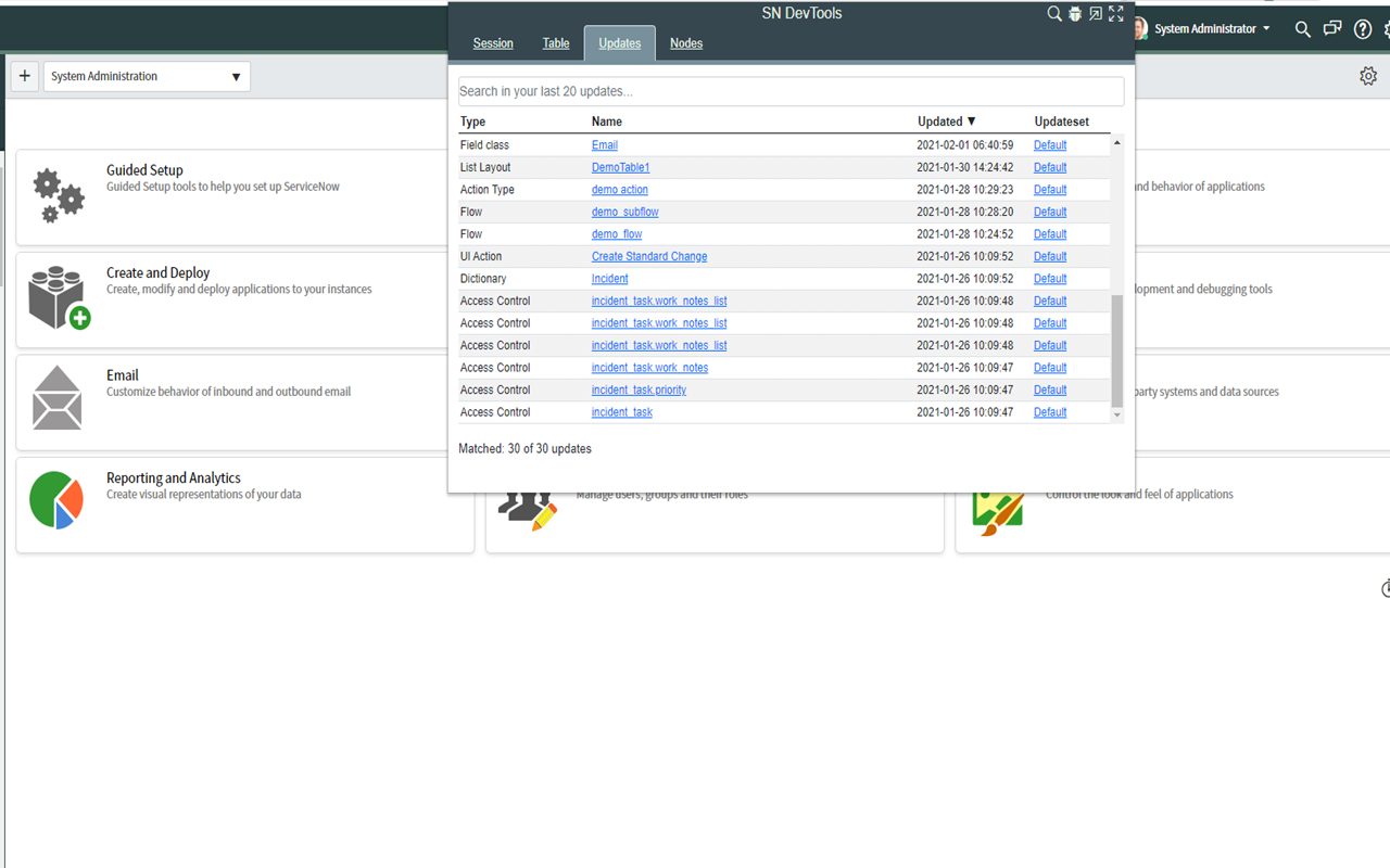 ServiceNow DevTools截图4