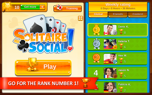 Solitaire Social Flash Allow截图1