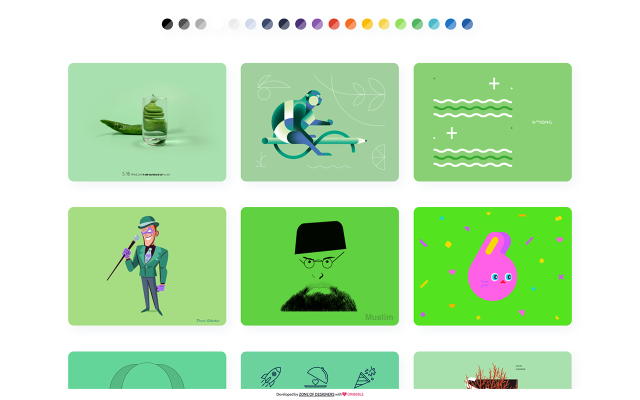 Dribbble Inspiration Tab by ZODE截图2
