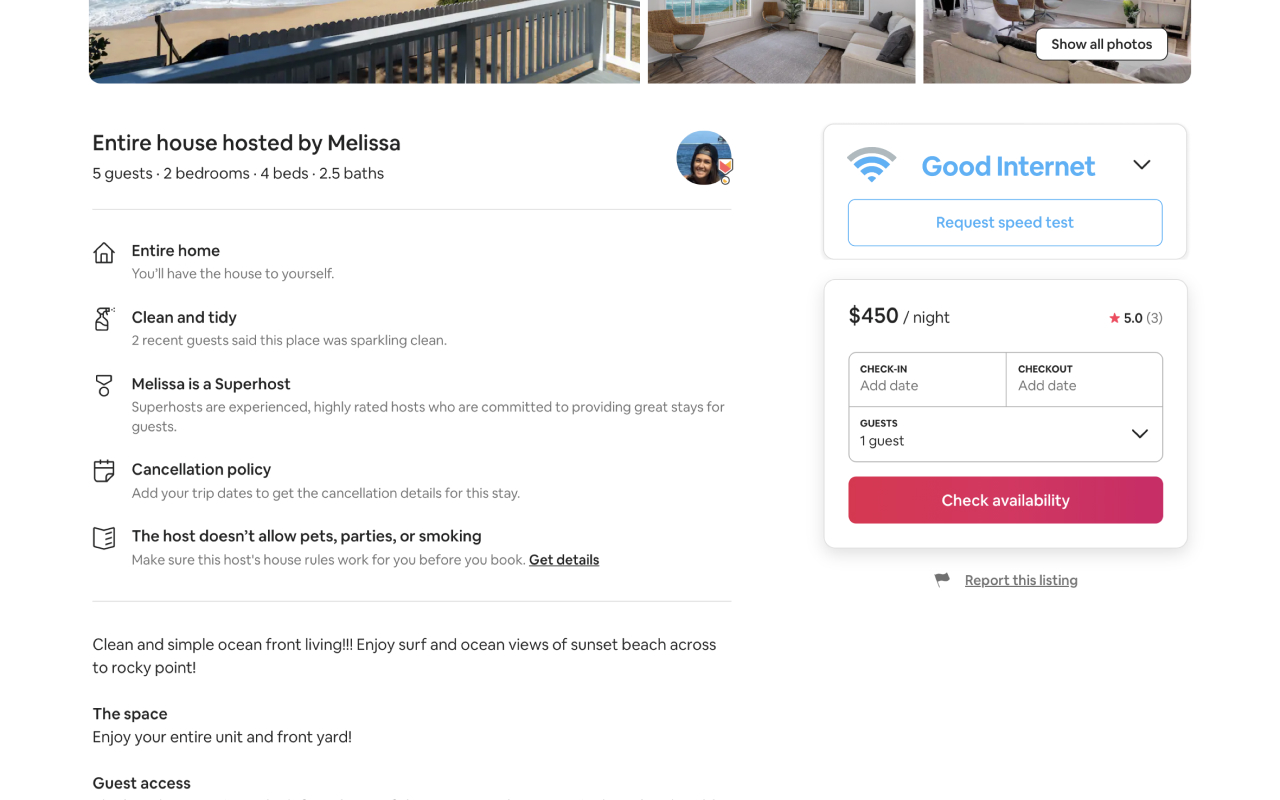 Roamer - Airbnb Internet Speeds截图2
