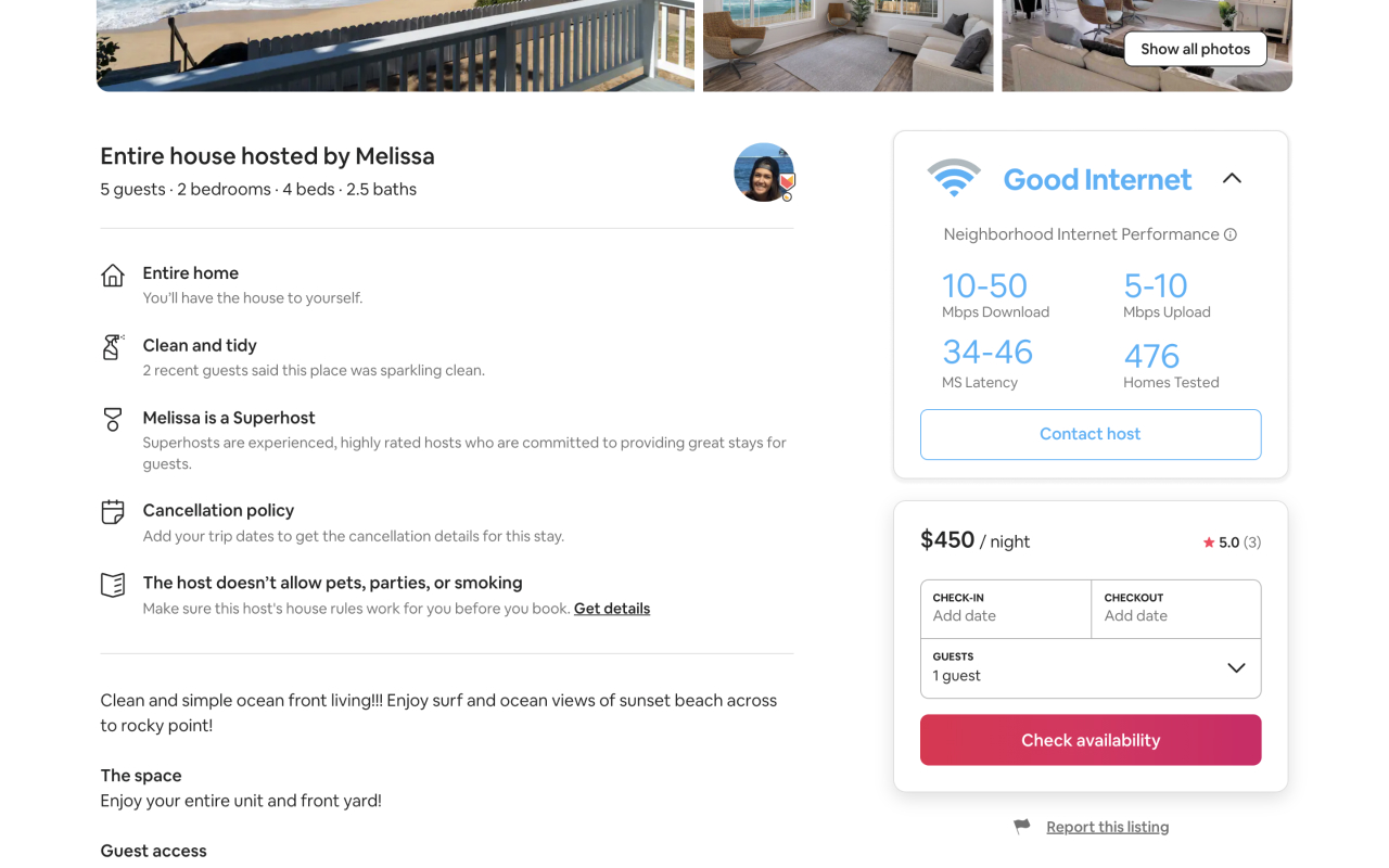 Roamer - Airbnb Internet Speeds截图3