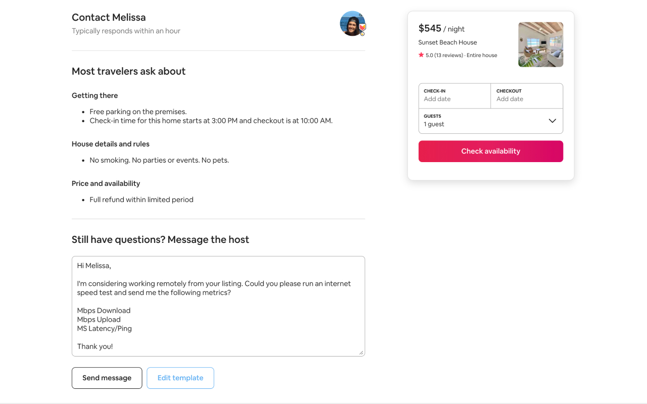 Roamer - Airbnb Internet Speeds截图4
