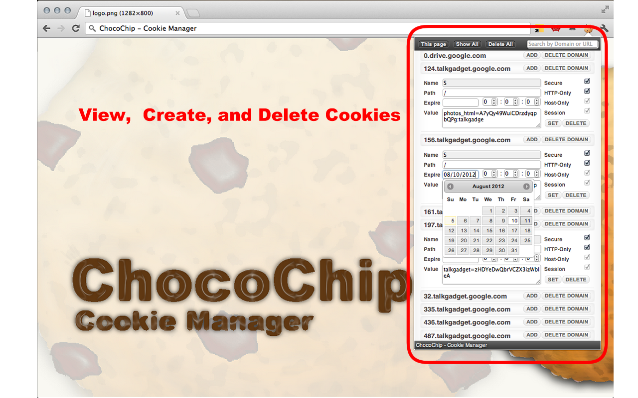 ChocoChip - Cookie Manager截图1