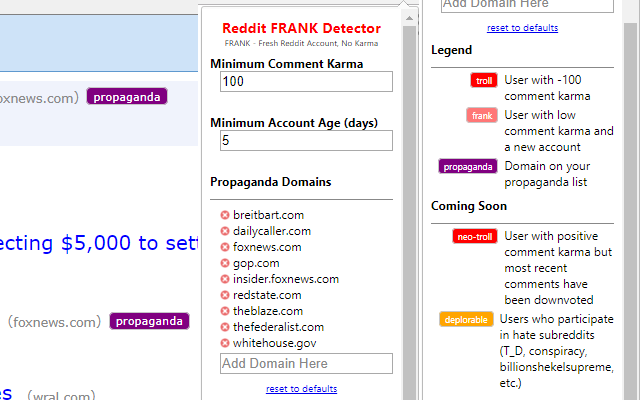 Reddit FRANK Detector截图1