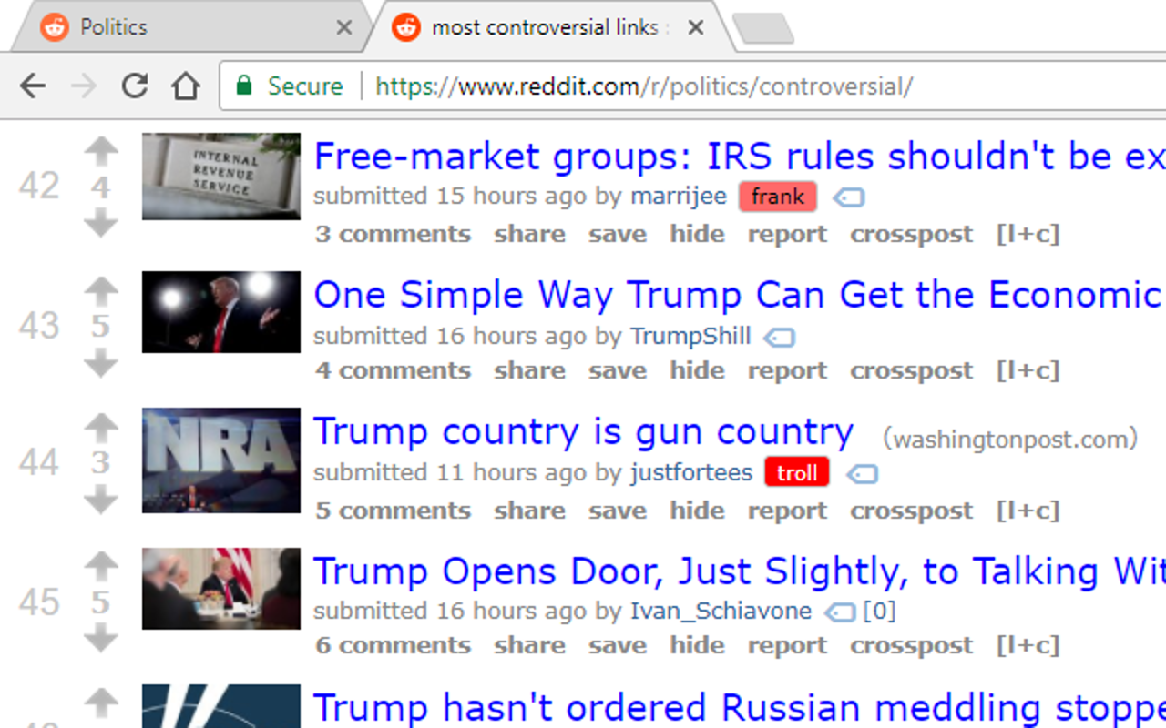 Reddit FRANK Detector截图4