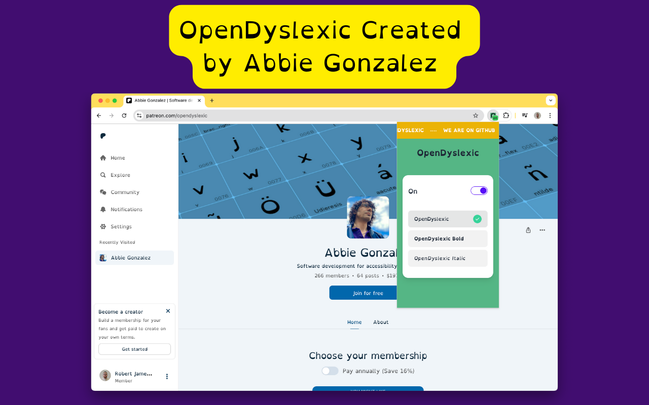 OpenDyslexic for Chrome截图1
