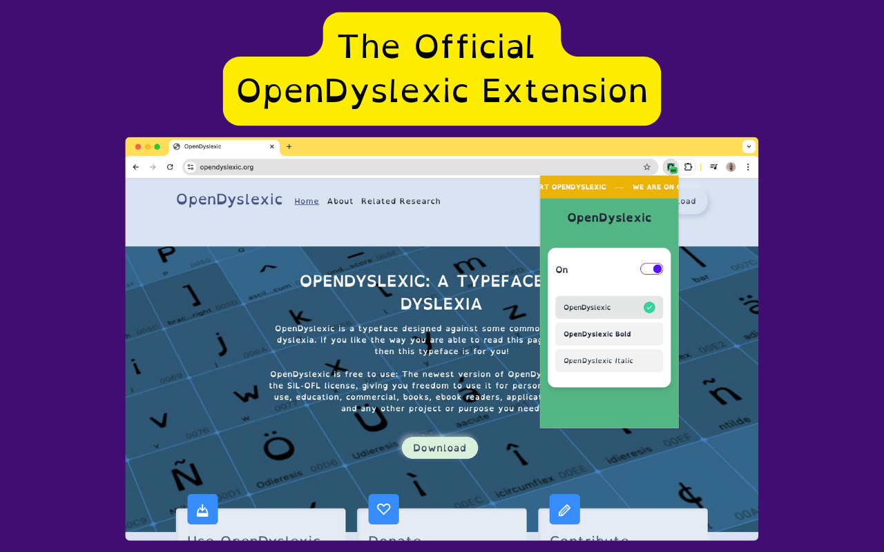 OpenDyslexic for Chrome截图3