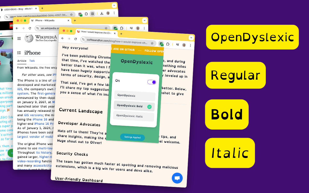 OpenDyslexic for Chrome截图4