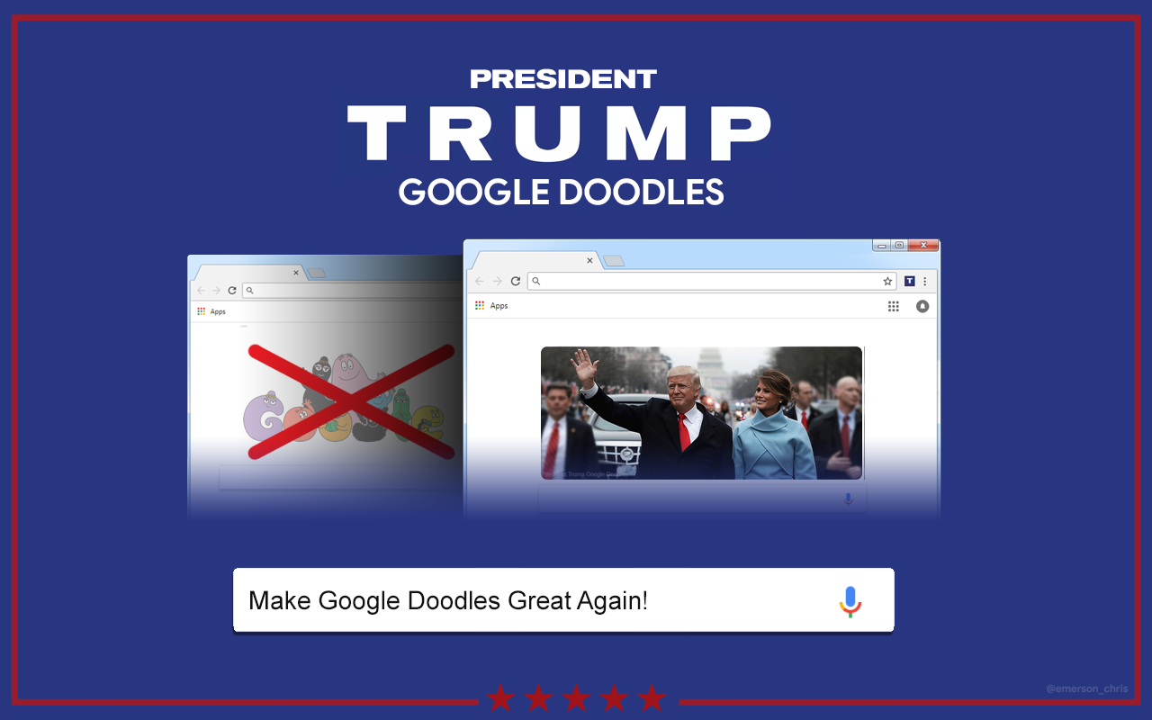 President Trump Google Doodles截图3