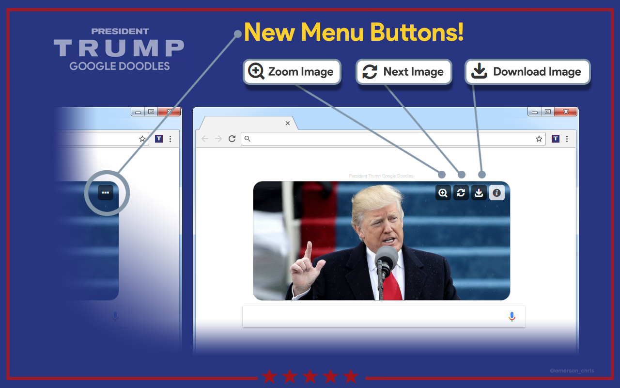 President Trump Google Doodles截图5
