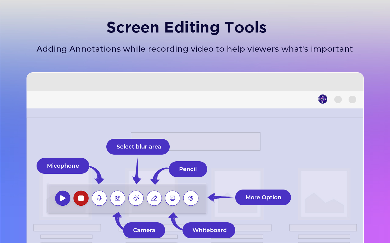 Screen Recorder with Webcam + Video Editor截图4