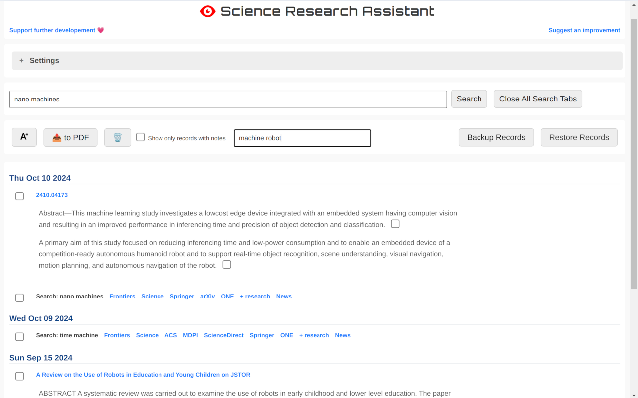 Science Research Assistant截图1