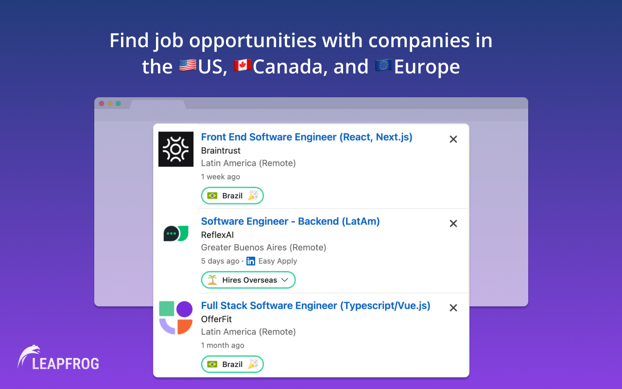 International Jobs by Leapfrog截图1