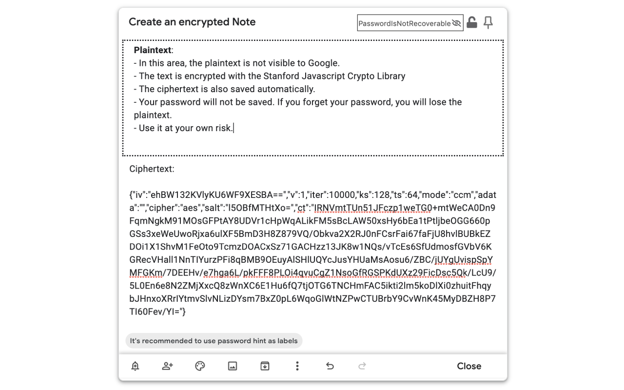 Google Keep Encryptor截图1