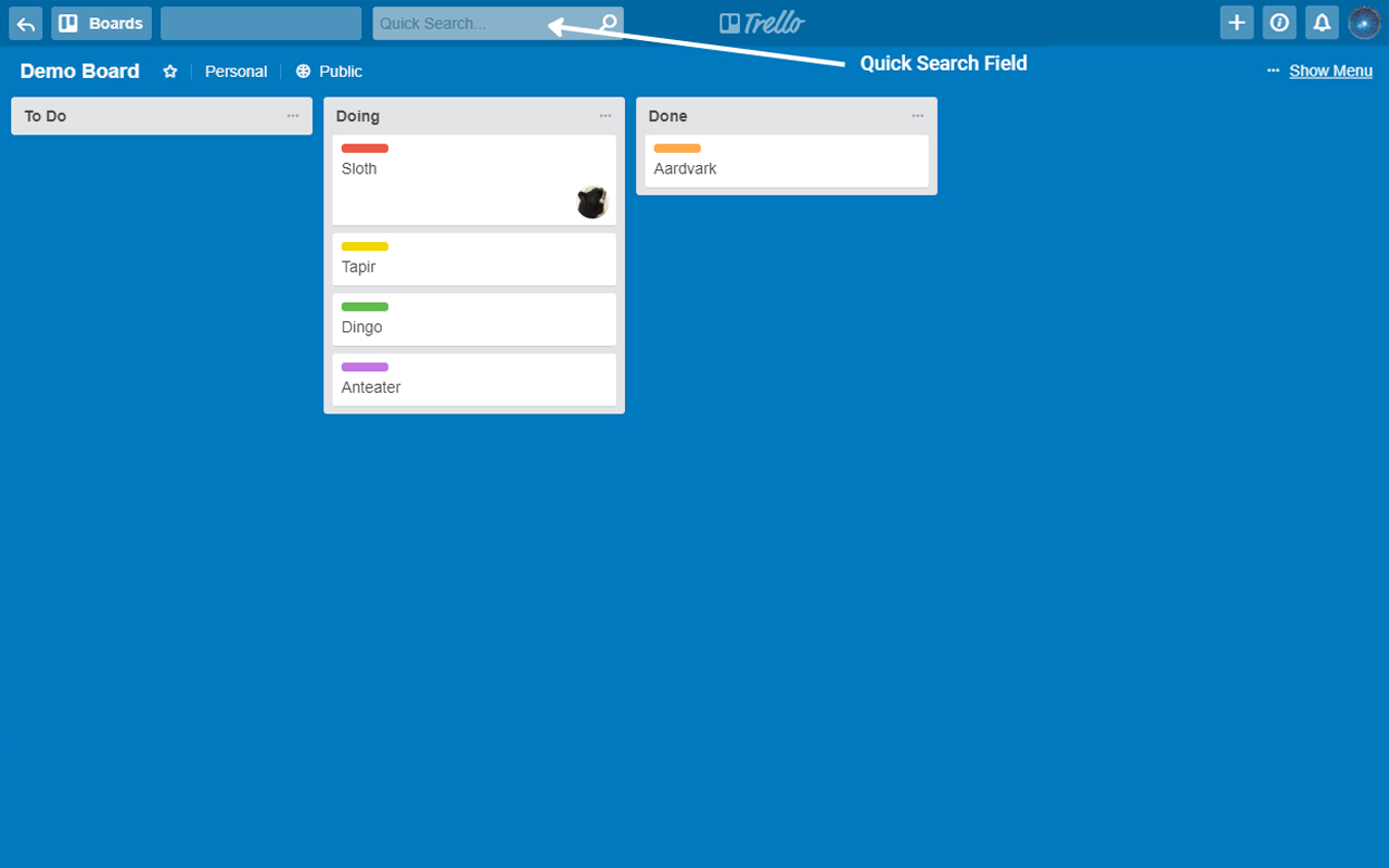 Quick Card Search and Filter For Trello截图1