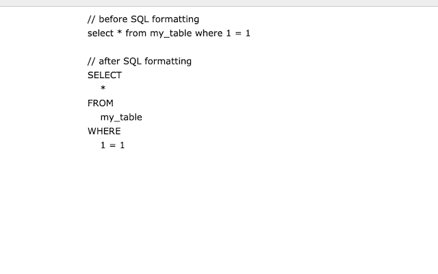 SQL Formatter截图1