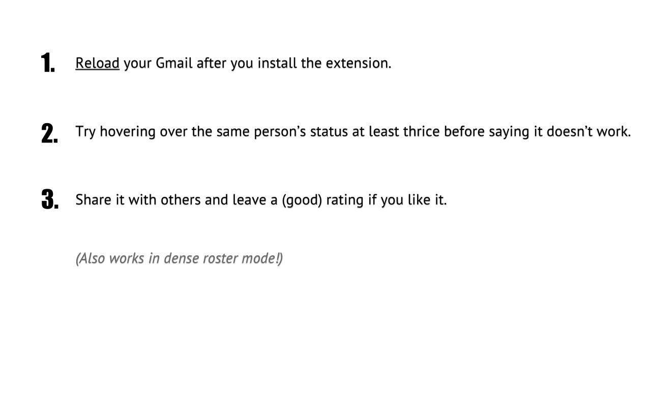 Hangouts Status Reader截图1