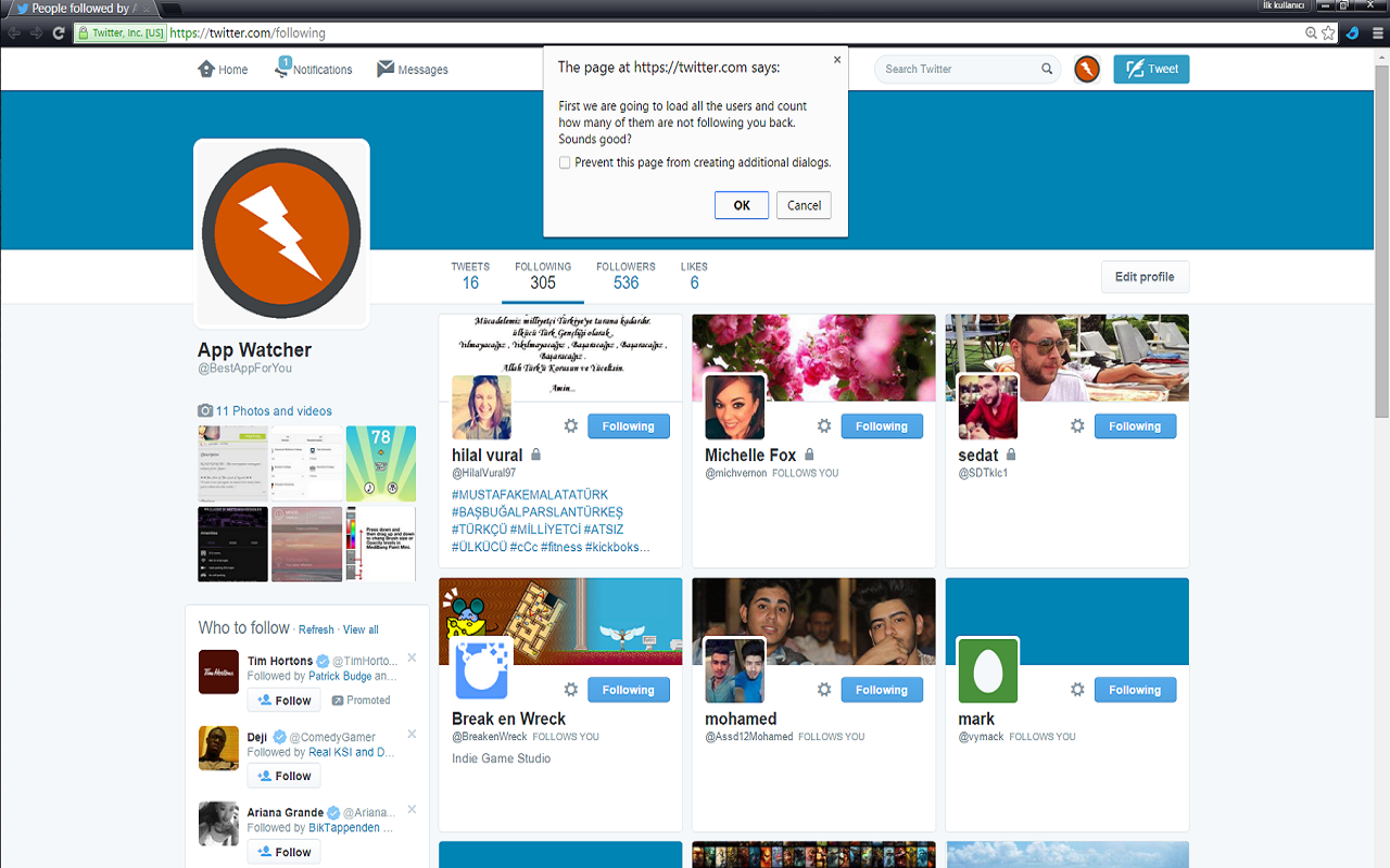 Twitter Unfollow Unfollowers截图2