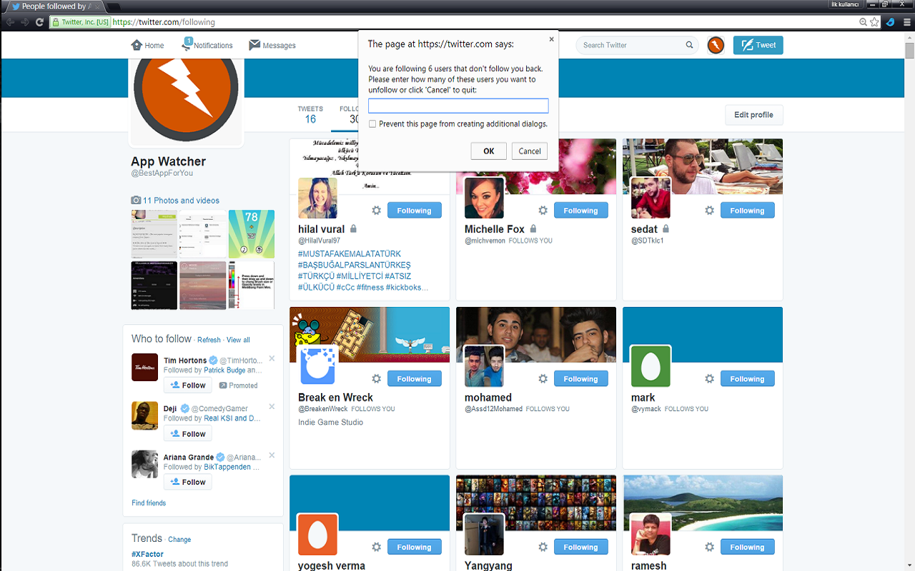 Twitter Unfollow Unfollowers截图3