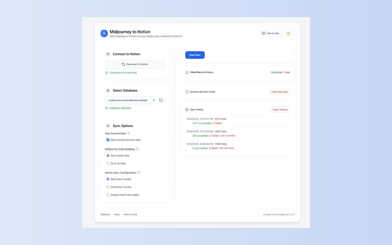 保存 midjourney 提示词到 notion截图1