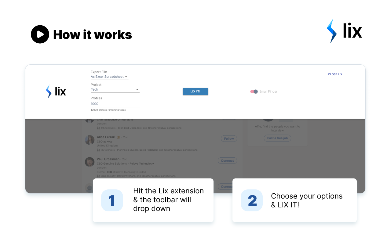 Lix - B2B Email Finder截图1