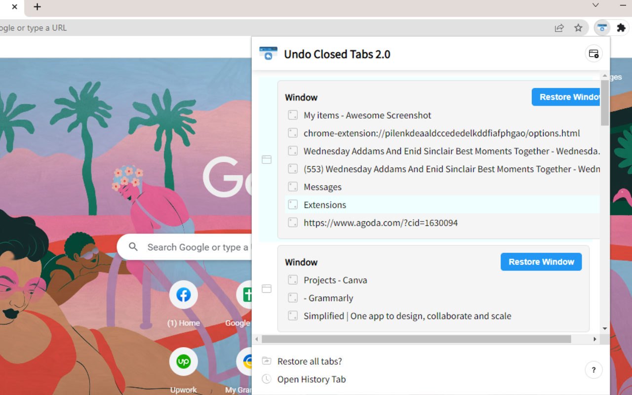 Undo Closed Tabs 2.0截图2