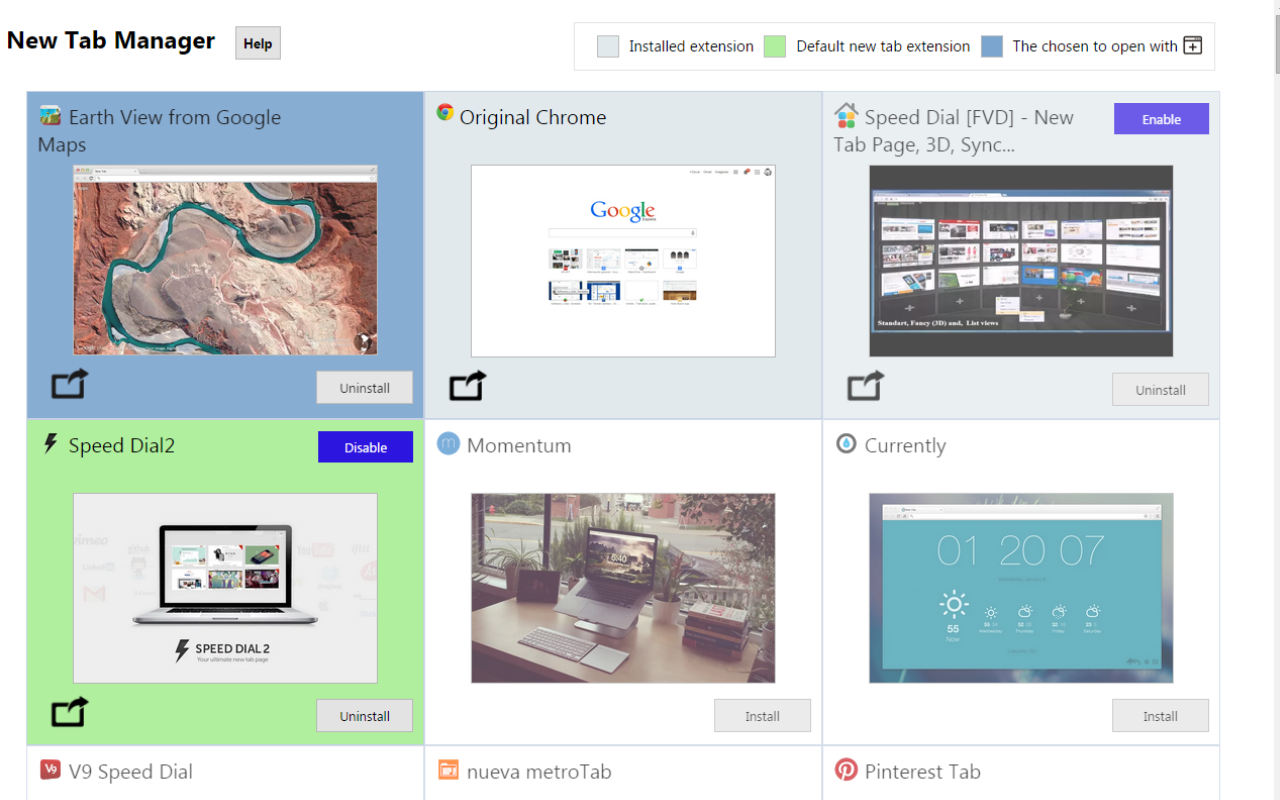 New Tab Manager截图1