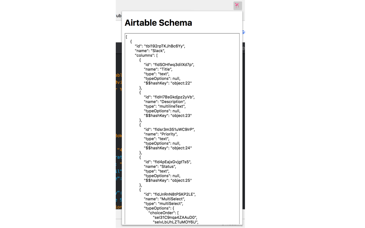Airtable Schema Extractor截图1