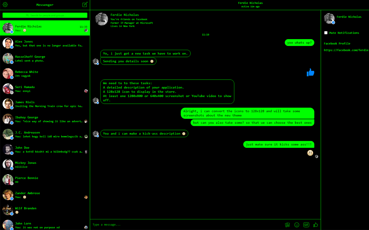 Messenger - Theme Selector截图1