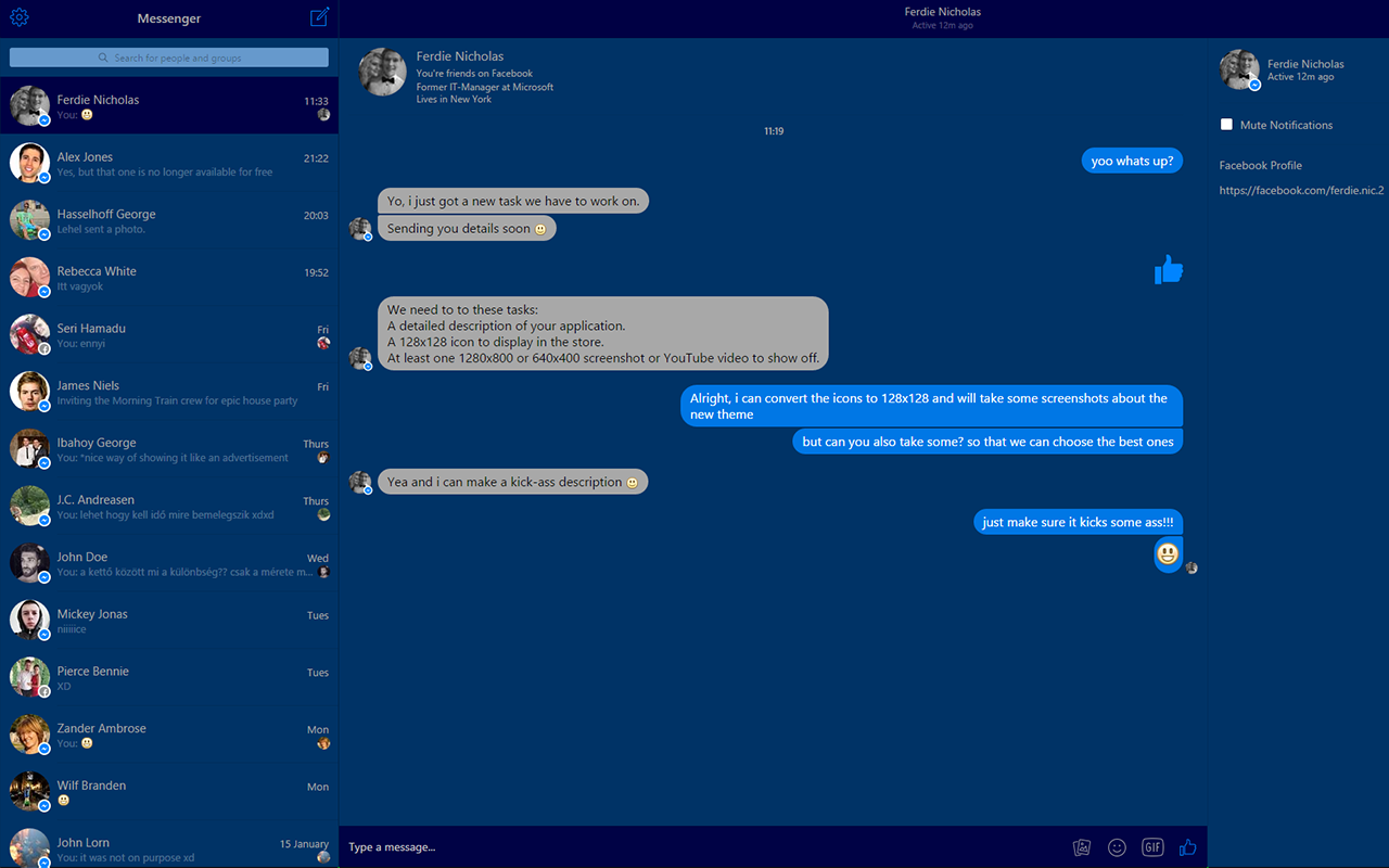 Messenger - Theme Selector截图3