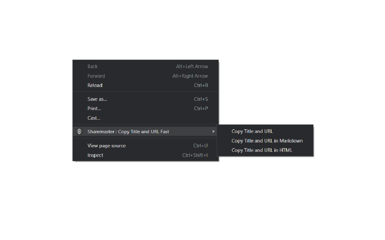 Sharemaster: Copy Title & URL with Shortcut截图2