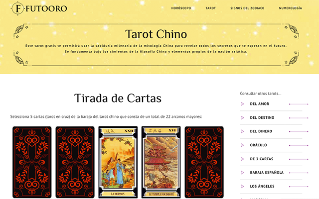 Tarot Online Gratis - Futooro截图1