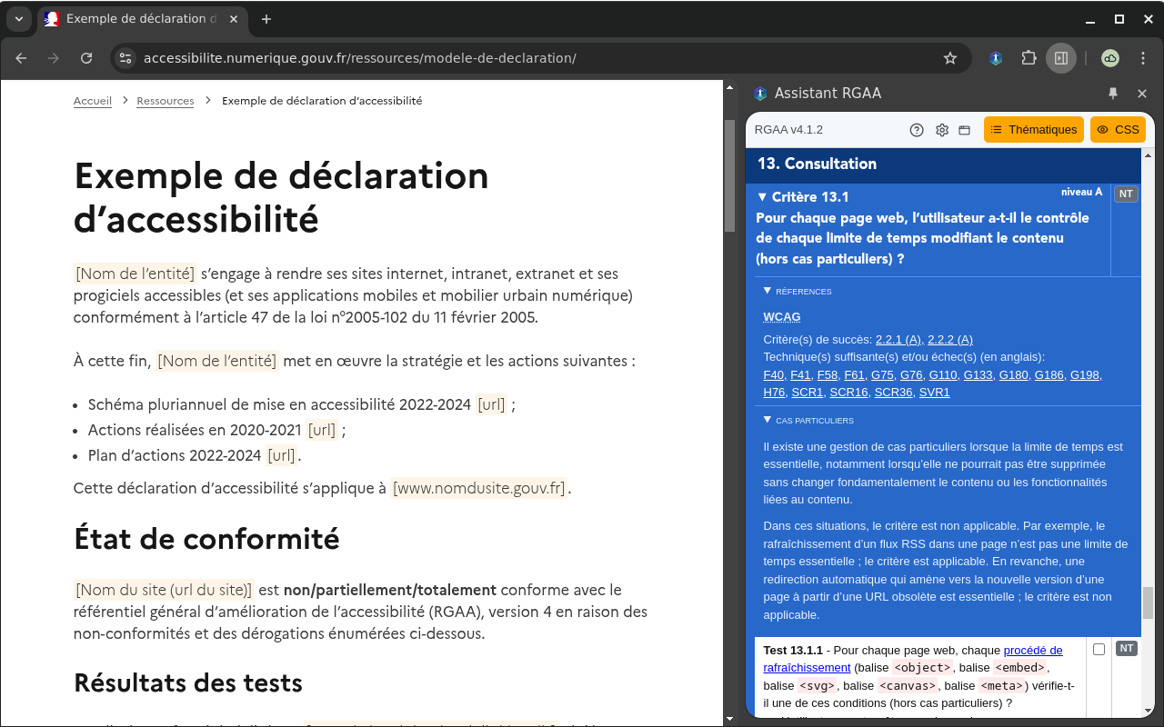 Assistant RGAA截图4