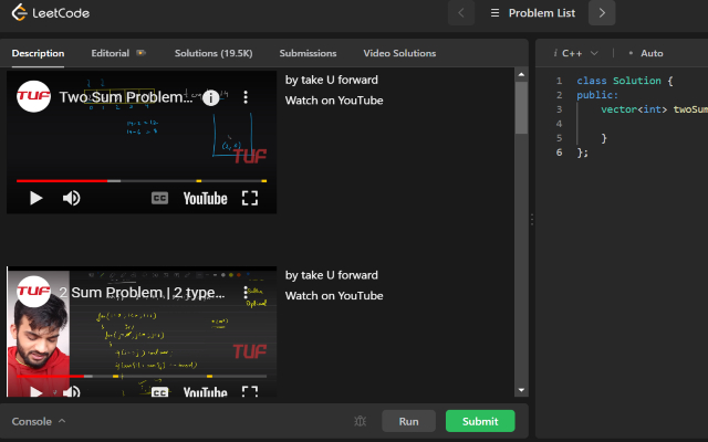 LeetCode Video Soltuions(New Ui)截图1