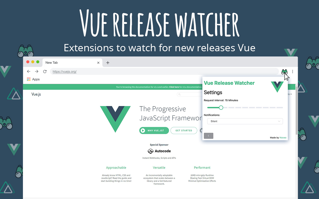 Vue release watcher截图2