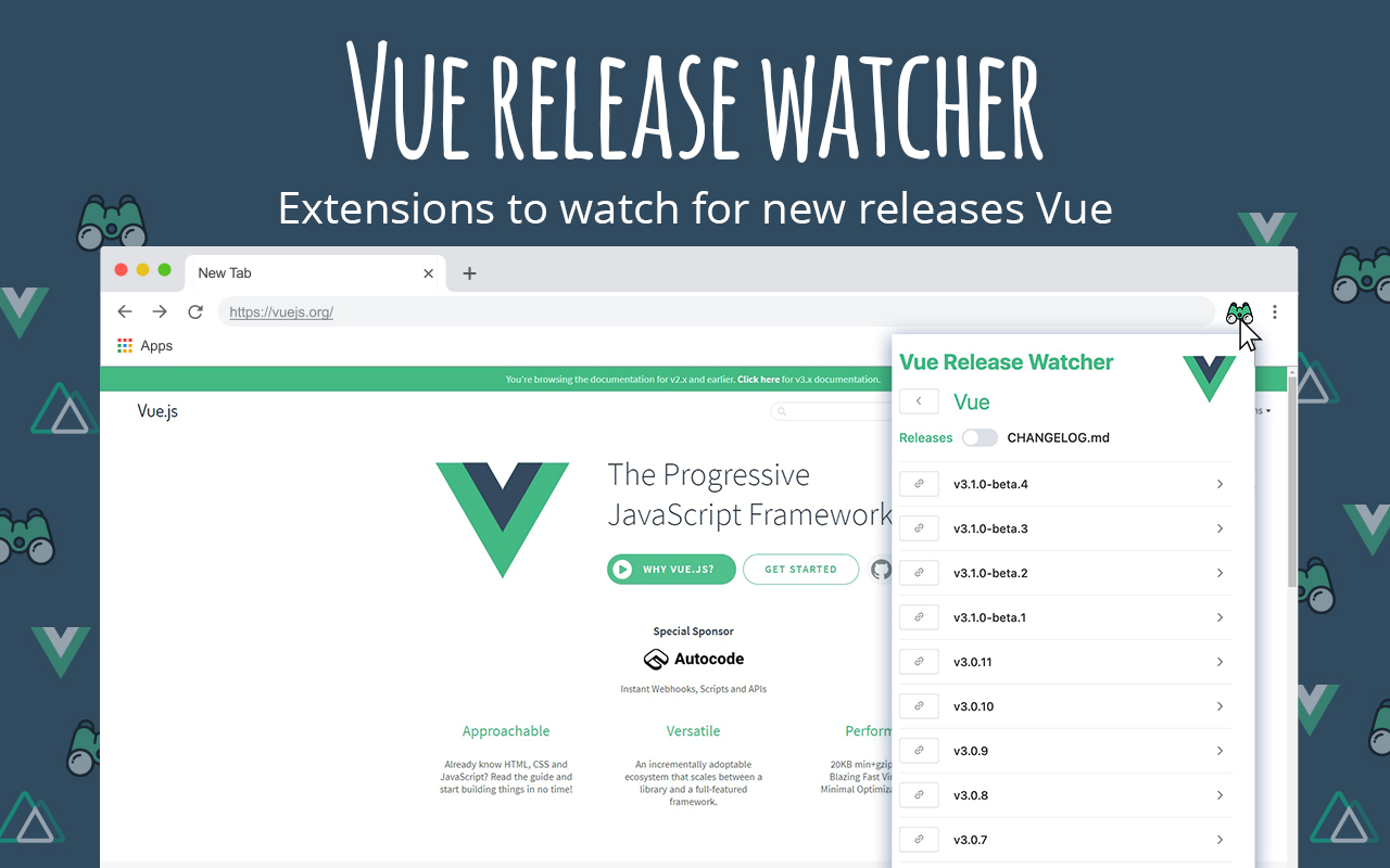 Vue release watcher截图4