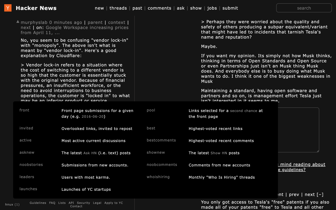Hacker News UX截图1