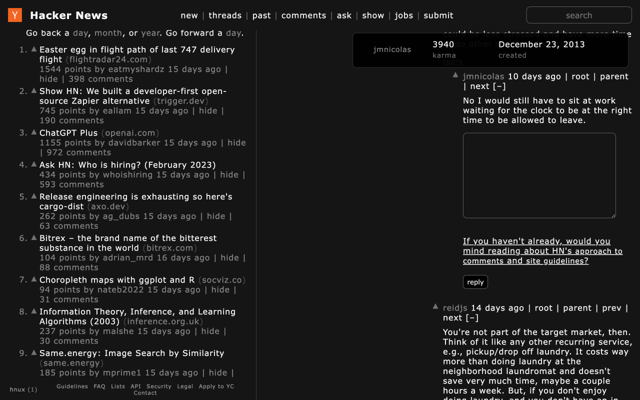 Hacker News UX截图2