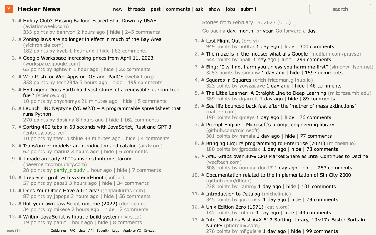 Hacker News UX截图3