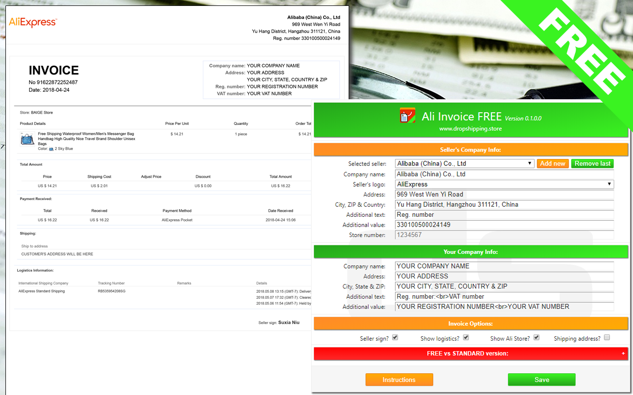 Ali Invoice FREE截图3